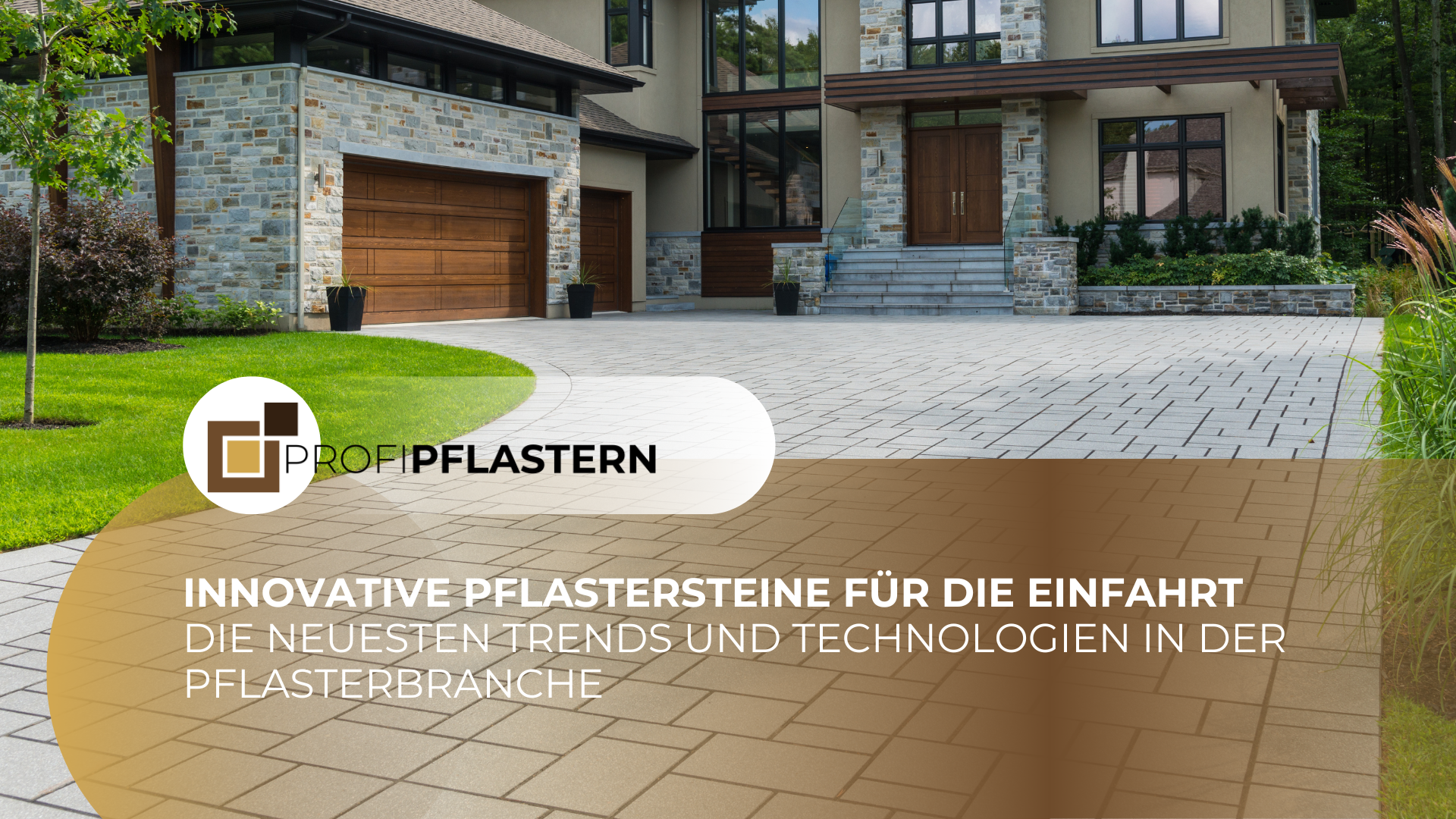 Innovative Pflastersteine mit selbstreinigenden Oberflächen, Beleuchtung und recycelten Materialien für die Einfahrt